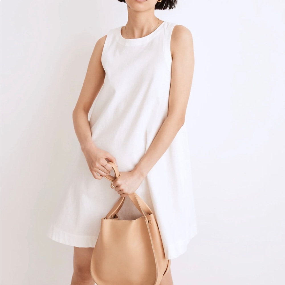 Madewell Linen-Cotton Tank Mini Dress